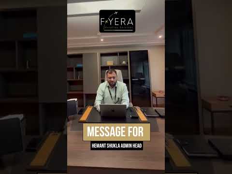 Flight Training Academy India | Massage For Hemant shukla | Flyera Aviation Services #aviationcareer