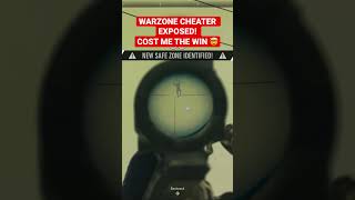 WARZONE CHEATER EXPOSED! COST ME THE WIN 🤯 #callofduty #cod #gaming #warzone #shorts