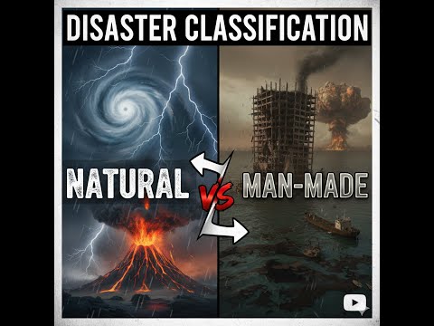 Types of Disasters Explained (Hindi)| Natural vs. Man-Made |