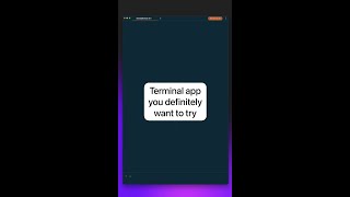 Warp is a new terminal app with very cool features. #webdeveloperslife#softwareengineers#programming