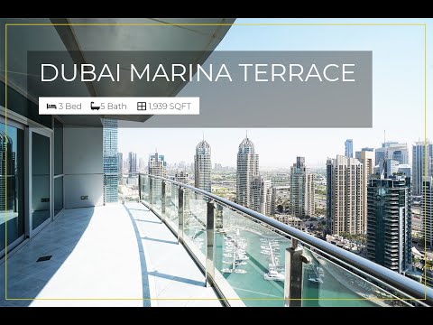 FOR SALE - Dubai Marina, Marina Terrace | 3 BED | 5 BATH | 1,939 SQFT