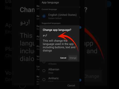 How change YouTube App Language😊\| #short #yoitubeshorts