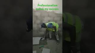 Professionalism makes my success 💪🏽 #tilingtips #tilingwork #construction  #decoration #engineering
