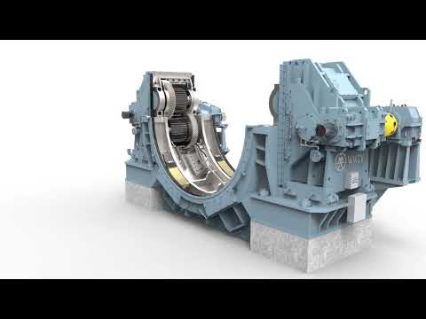 Wikov Side Drive gearbox for horizontal mills