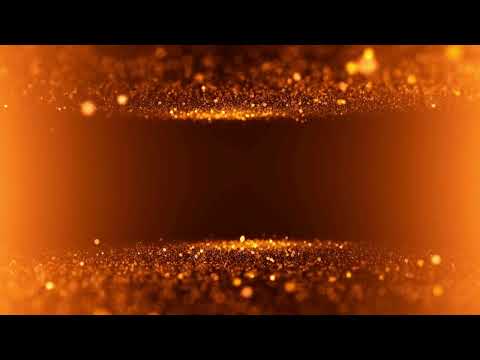 Golden Particle Tunnel Loop | Glowing Light Dust Background Animation