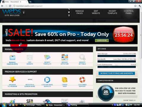 How To Make A Free Website (Webs)