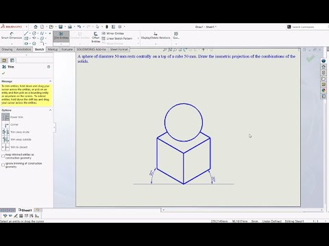 ISO Metric Projections _ SolidWorks Tutorials _ Example 01