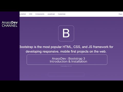 AnassDev - Bootstrap 3 : Introduction & Installation - Ep 1