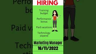 Hiring brand marketing manager | marketing jobs | digital marketing jobs | work from home job role