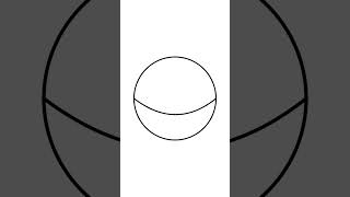 #shorts Draw a sphere (step by step)