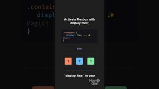 Learn CSS Flexbox in 30 Seconds! 💪 #frontend #flexbox #css  #shorts