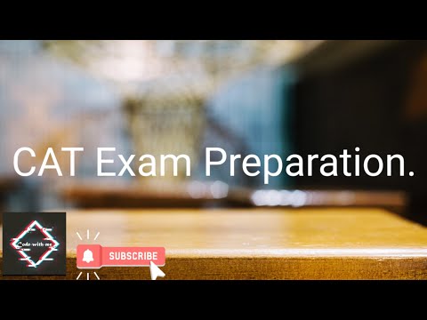 CAT Exam Preparation || Verbal Ability preparation. || How to prepare for CAT Exam.