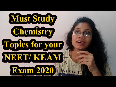 Important Chemistry topics for NEET/KEAM Exams 2020 | NEET/KEAM CHEMISTRY 2020 | Malayalam