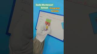 Anagrams Activity ||Sadiamontessorischool||Activity based learning