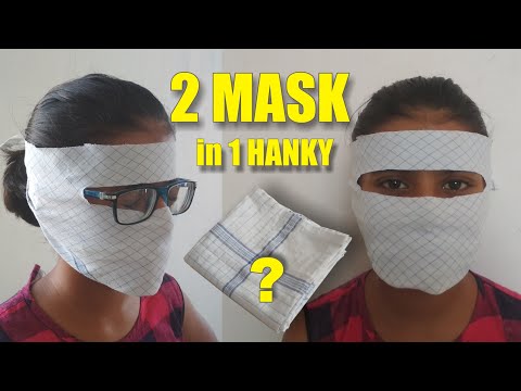 Face Mask at home DIY full face mask l how to make your Own Mask Home l rumal mask by vrindasbasket
