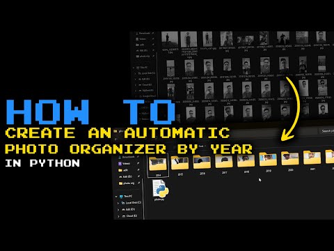 How to create an automatic photo organizer by year in Python