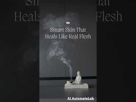 This Artificial Skin Heals Like Real Flesh 🧬 (It’s Alive?)