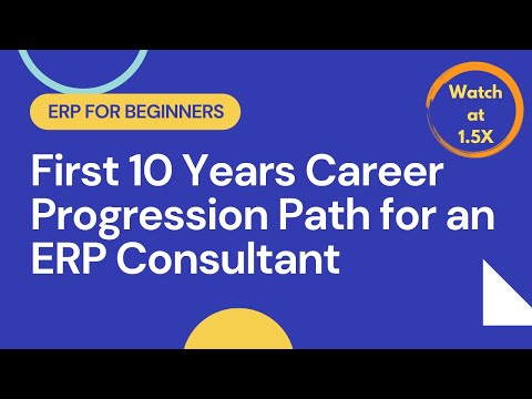 What will you do for first 10 years as ERP Consultant?