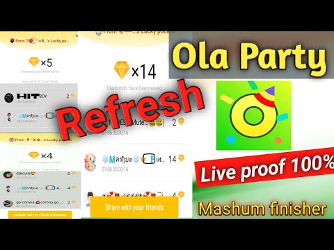 Ola Party main refresh kaise kare | lucky pocket | #olapartyrefresh