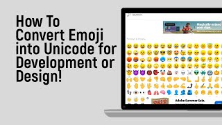 How to Convert Emoji into Unicode for Development or Design [easy]