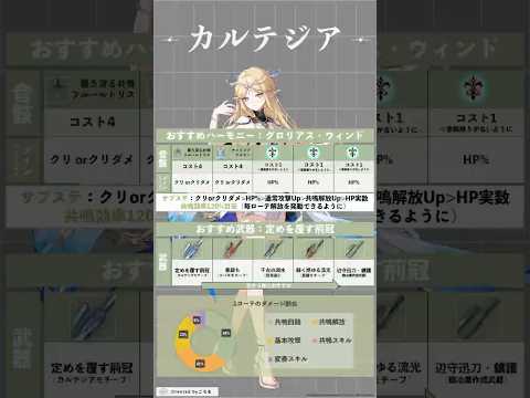 【鳴潮】驚きの形態切り替え！1分でわかるカルテジア【めいちょう】 #鳴潮 #カルテジア