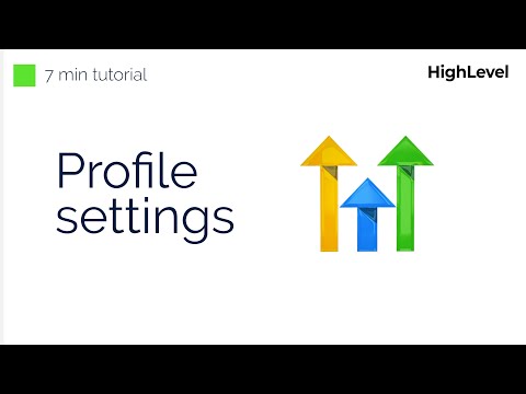 How To Customize Personal Profile Settings | GoHighLevel Tutorial