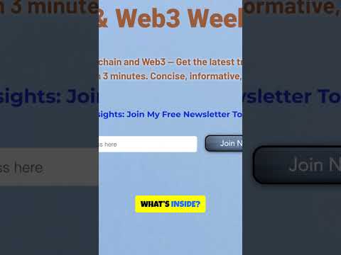 📩 Get Blockchain & Web3 Insights—No Noise, Just What Matters! #Web3 #Blockchain #Bitcoin