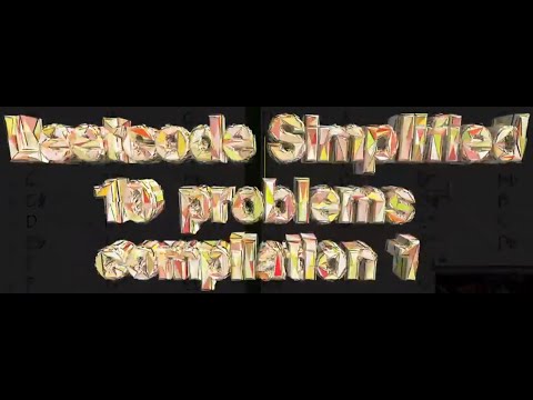 Leetcode Simplified: 10 problems compilation 1 🔥 Solve Them All & Level Up! 🏆