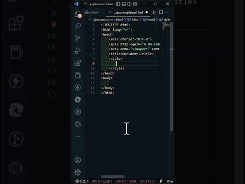 CSS | Glassmorphism #shorts