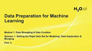 Session 2:ML Foundations Course: Getting the Right Data Set for Modeling: Data Exploration & Munging