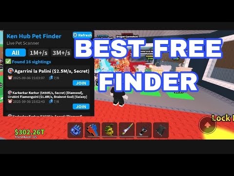 😯Steal A Brainrot Pet Finder  Script FREE 2025 Auto Join Live🤯