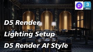 D5 Render: Lighting & Material | Commercial Restaurant Optimization with D5 AI Style