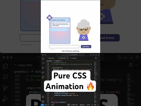 Ask AI Granny Anything CSS Animation