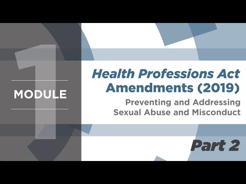 Preventing and Addressing Sexual Abuse and Misconduct: HPA Amendments