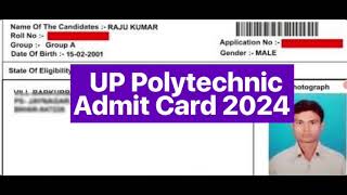 JEECUP Admit Card 2024 Kaise Download Kare ? How to Download UP Polytechnic Admit Card ? JEECUP Link