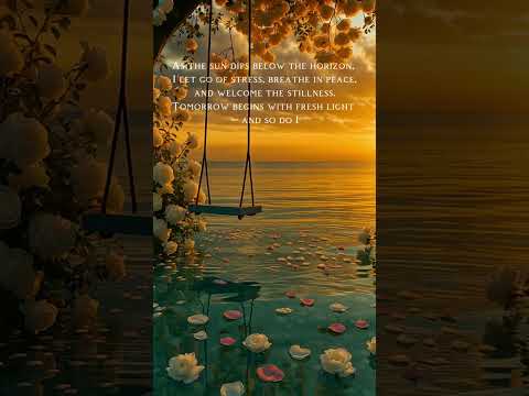Let Go with the Sunset | Evening Affirmation I Shorts | Calm #shorts