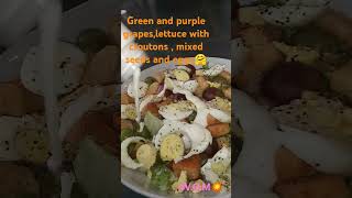 VOMLICIOUS SALAD MADE WITH FRUIT NOT MEAT💁🏾#day1challenge#vomshort#vomjourney#vomlove#vomvibes#2025🌈