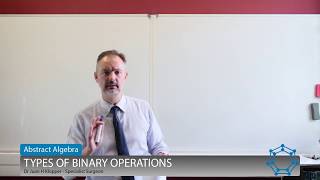 19 Defining the types of binary operations