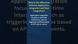 What is the difference between Application integration and data integration in IICS
