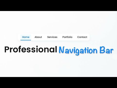 Modern Navigation Bar Using Only HTML & CSS | Stylish Responsive Menu Design