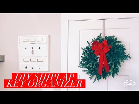 DIY Shiplap Key Organizer