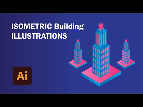 isometric building illustrations | Adobe Illustrator Tutorial