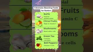 5 Immune Boosting Foods for Seniors!#ElderlyWisdom #LifeAfter60 #ElderlyAdvice #WiseElders