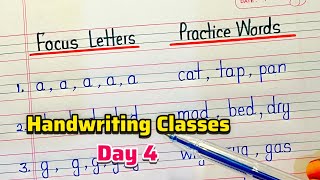 Handwriting Class Day 4 | Handwriting practice | How to improve handwriting | English Writing