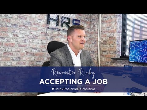 Accepting A Job