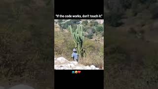 “If it works, don’t touch it.”💻😲#memes #funny #coding #shorts @LearnComputerWithRCS