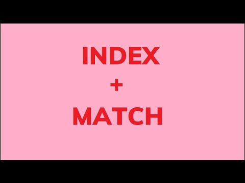 Index-match function Excel