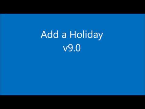 Add a Holiday