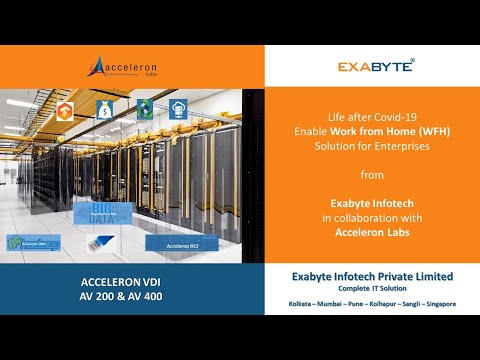 Work from Home Solution from Exabyte in collaboration with Acceleron Labs