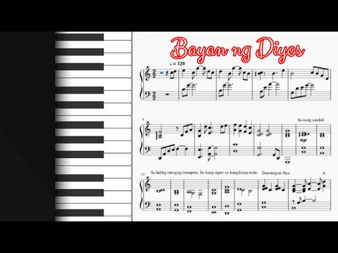 Bayan ng Diyos (Sa Isang Sandali) Piano Music Sheet
